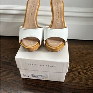 Veronica Beard White Layne Clog